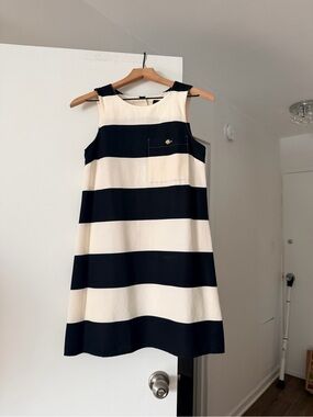 Max&Co Sleeveless Black and Cream A-line Dress  Sz S